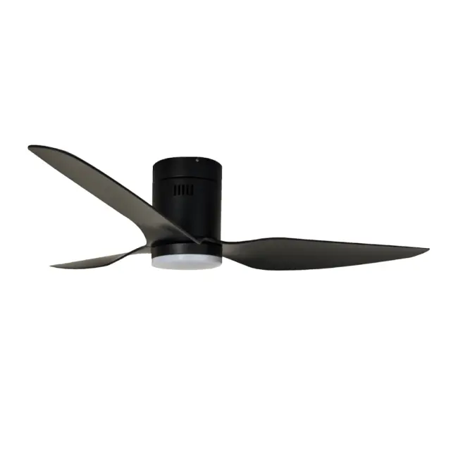 it-Lighting Alamo Ανεμιστήρας Οροφής με LED 15W, DC Μοτέρ & Smart App - Total Black (102000520)