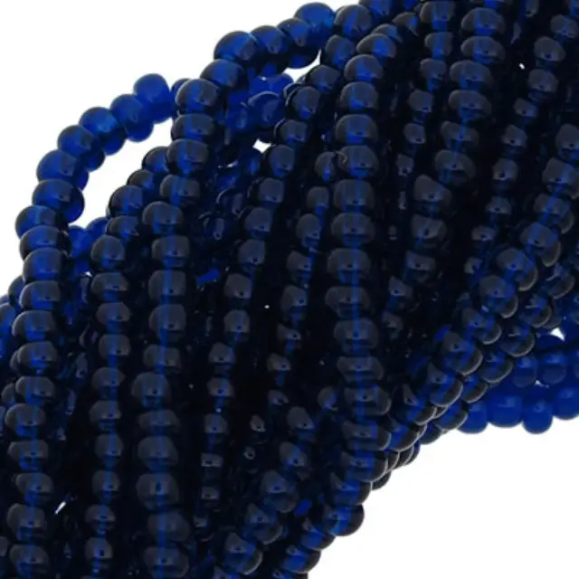 Χάντρα Seed Beads Τσεχίας 11/0 - Sapphire Dark - 6 Κορδόνια x 50cm