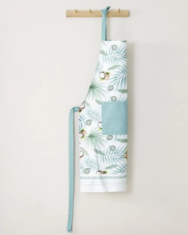 Ποδιά Κουζίνας One Size Nima Coconut Veraman-White 100% βαμβακερό