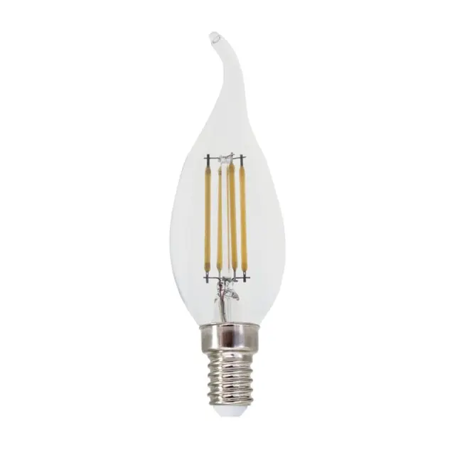 FILAMENT LED DIM C35 5W TIP 4000K 230V AC 690LM RA80 30000HRS 360° 1xE14 / FLAM5NWTIPDIM