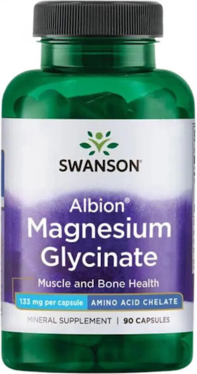 Swanson Albion Magnesium Glycinate 133mg 90 Capsules (087614020730)
