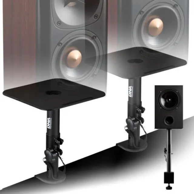 DNA TM2 desktop stands for studio monitors speakers clamp-mounted adjustable up to 15 kg 2 pcs set 2