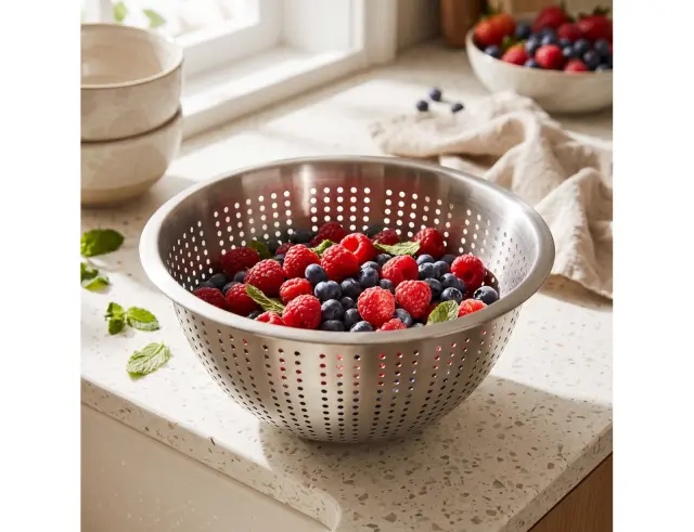 Σουρωτήρι Εxcellent Houseware από ανοξείδωτο ατσάλι - 24x11cm A12401490