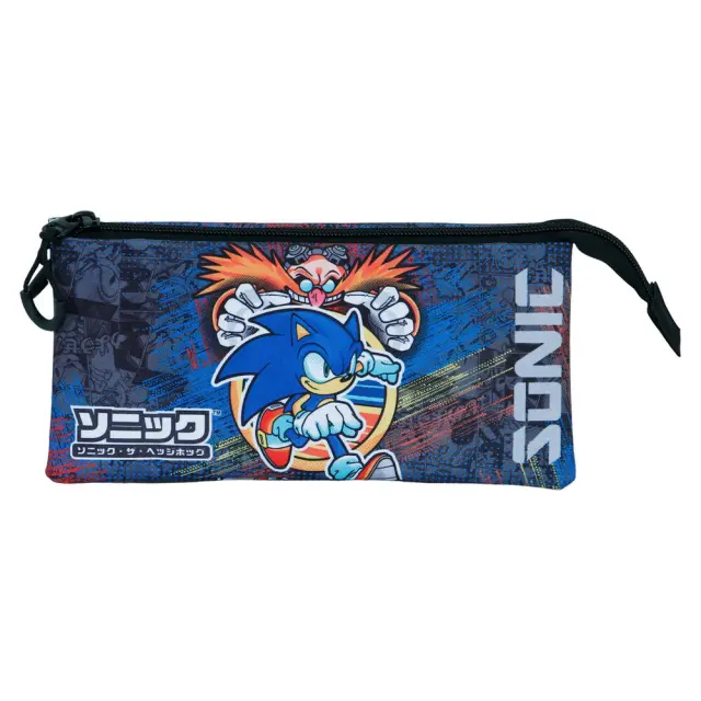 Κασετίνα τριπλή Sonic The Hedgehog Checkpoint triple pencil case 2