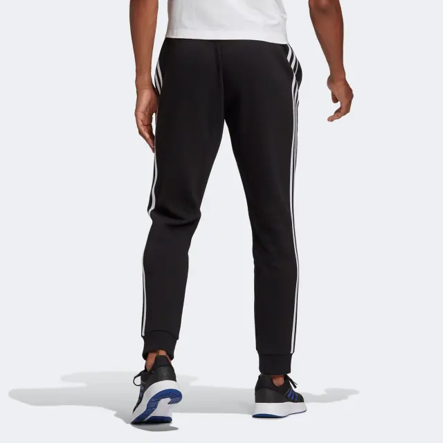 Adidas Essentials Fleece Tapered Cuff 3-Stripes Παντελόνι Φόρμας με Λάστιχο GK8821 1011 Μαύρο - XL 3