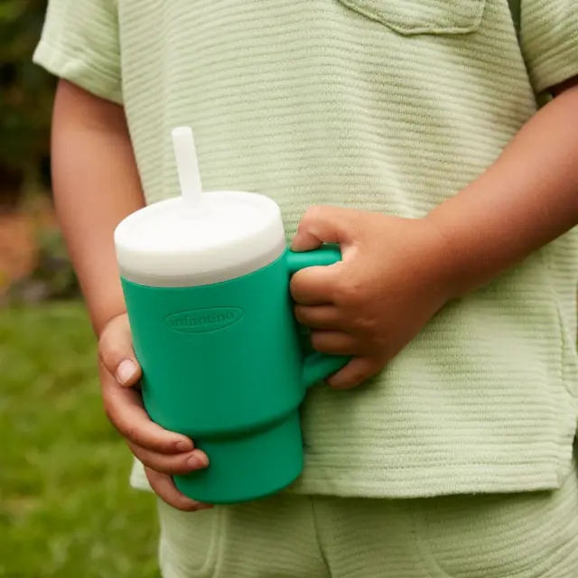 INFANTINO My 1st Tumbler - Alpine - κύπελο με καλαμάκι σιλικόνης 260 ml 2