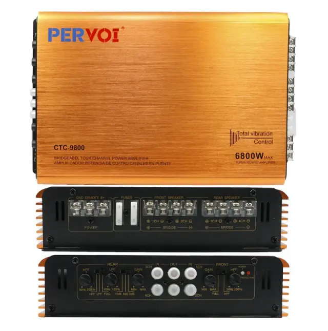 Ενισχυτής αυτοκινήτου 4 καναλιών - CTC-9800 - 6800W - 000378 2