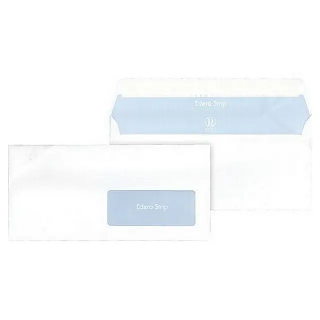 Φάκελος 11x23cm Λευκός με Αυτοκόλλητο & Δεξί Παράθυρο 50 τεμάχια