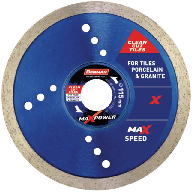 ΔΙΑΜΑΝΤΟΔΙΣΚΟΣ ΠΛΑΚΙΔΙΩΝ Φ115X1,4MM BENMAN 74298