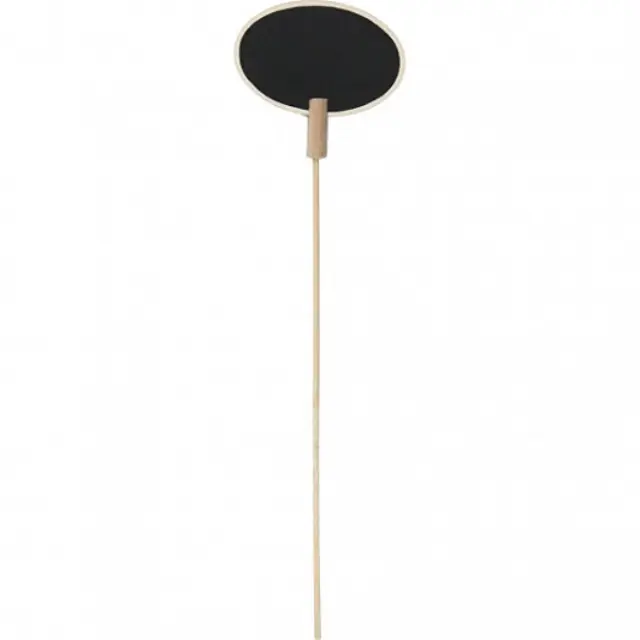 Stick ξύλινα, 7,3x5 cm με πίνακα οβάλ, σετ 5τεμ.