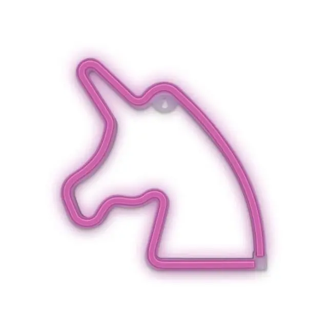 Neon LED Forever Light FLNEO1 UNICORN (USB/Μπαταρίας & On/Off) Ροζ N64449