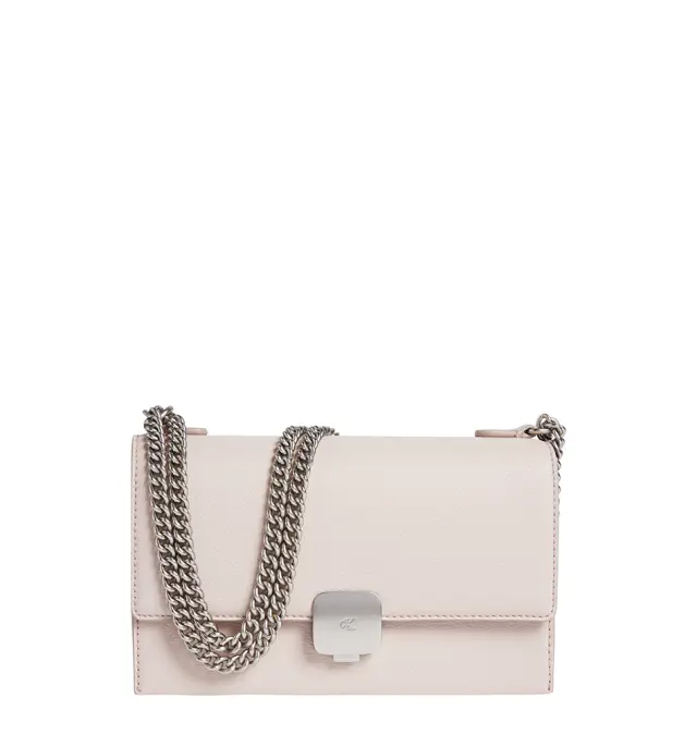 Γυναικεία τσάντα CALVIN KLEIN Forged Lock Small Flap 12715 Εκρού
