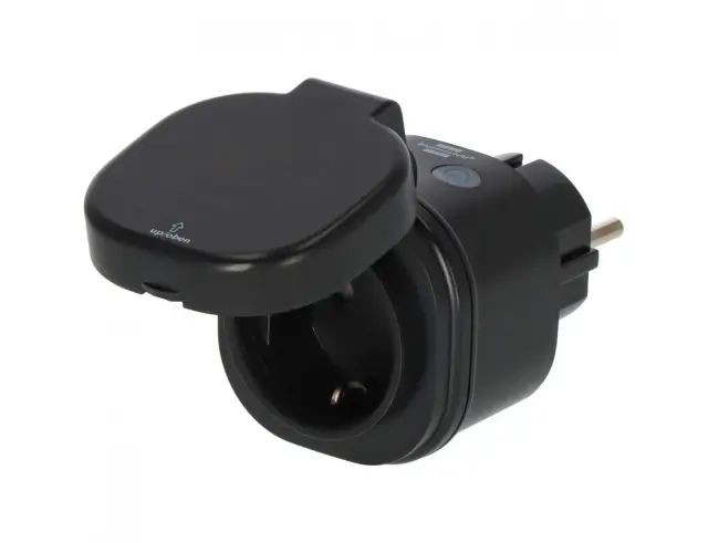 Μονόπριζο εξωτερικού χώρου Smart Brennenstuhl Connect 1294860100 - WiFi - Φωνητικός έλεγχος - Χρονοδιακόπτης - IP44 - Καπάκι - Black1294860100 2