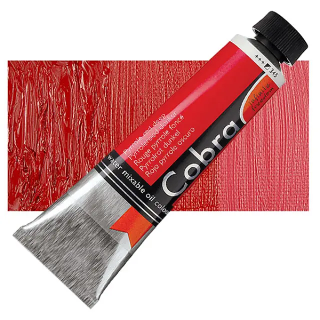 Λάδι Νερού Talens Cobra - 345 Pyrrole Red Deep - 40ml