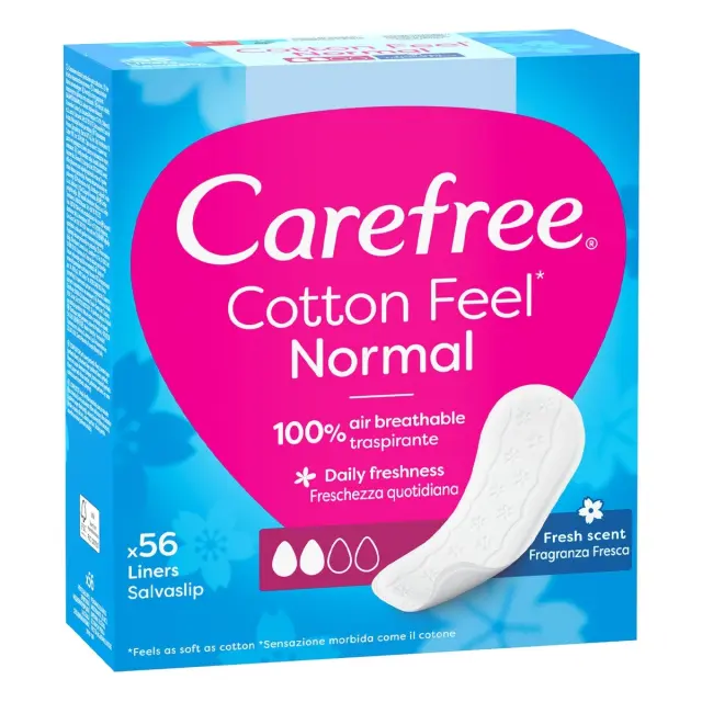 Carefree Σερβιετάκι Cotton Fresh 56 Τμχ