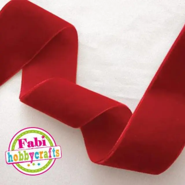 Κορδέλα Fabi Βελούδο 40mm x 10y Κόκκινο