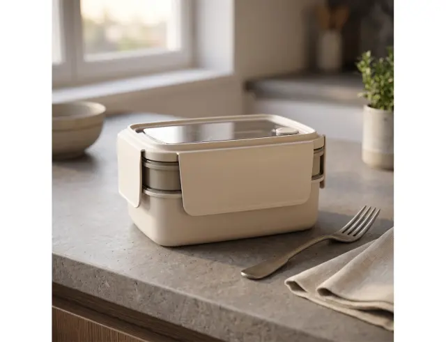 Δοχείο Φαγητού Lunch Box Livoo MEN406C με χωρητικότητα 1000ml - Beige MEN406C
