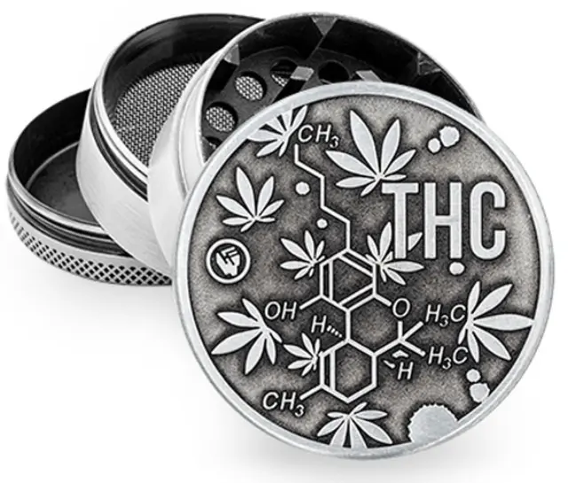 Grinder Τρίφτης «THC Molecule» 50mm - 4 Parts