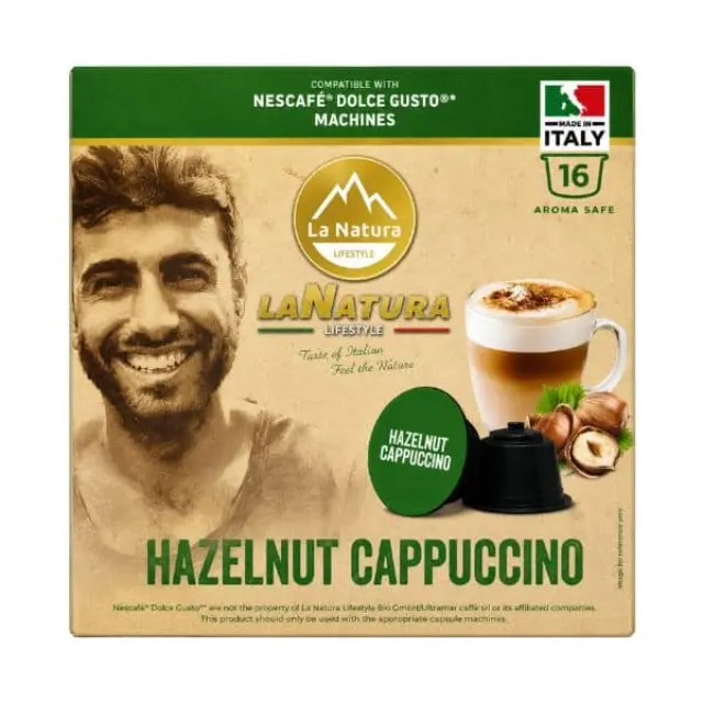 La Natura Lifestyle Hazelnut Cappuccino 16 τμχ | Dolce Gusto
