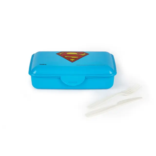 Excelsa Lunchbox / Ορθογώνιο Τάπερ Φαγητού (με πηρούνι & μαχαίρι): Superman 2
