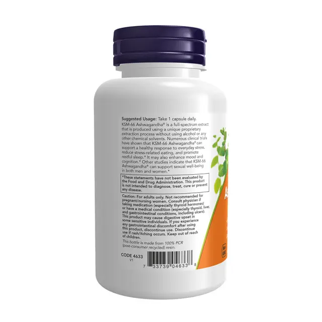 Now Foods KSM-66 Ashwagandha® 3