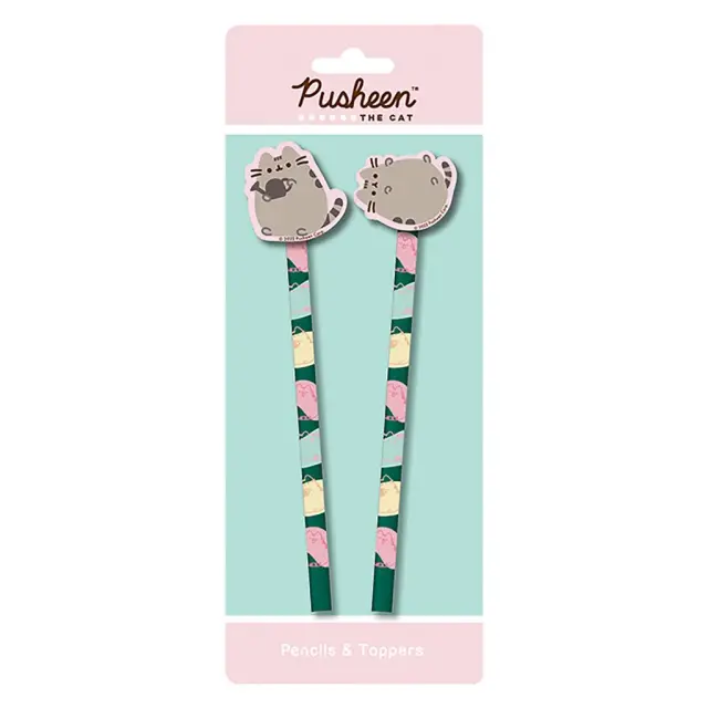 Σετ μολύβια+σβήστρες Pack x2 Pencils with Pusheen Botanical eraser - SR73923