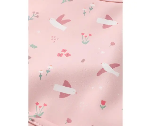 Αδιάβροχη Σαλιάρα με τσέπη Blossom Birds – Tutete 3