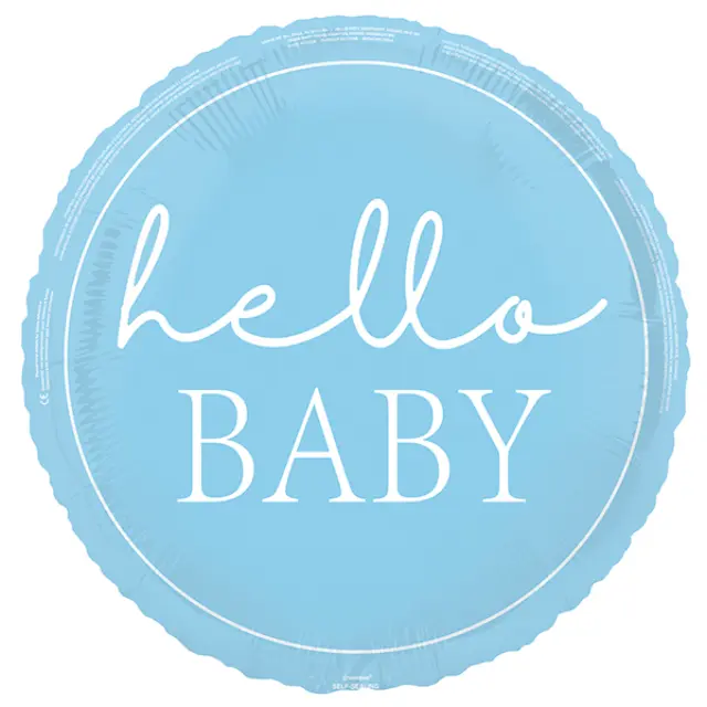 Μπαλονι Φοιλ 18 Hello Baby Blue - Μπλε / 46εκ