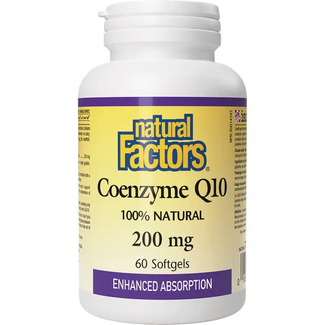 Natural Factors Coenzyme Q10 100 % Natural