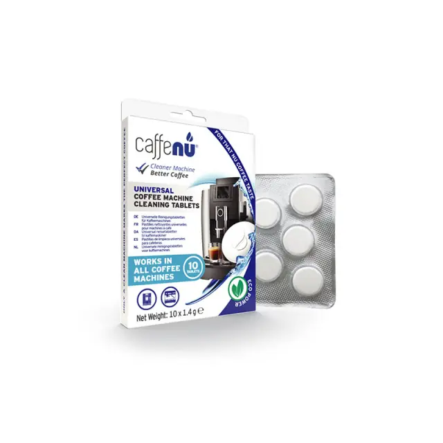 Ταμπλέτες καθαρισμού μηχανής καφέ Caffenu 10 τεμ. Tablets (νέα σύνθεση)