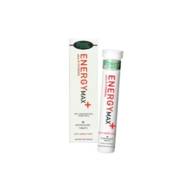 Power Health Energy Max Plus Vitamins B With Amino Acids Συμπλήρωμα Διατροφής Εκχυλίσματος Βιταμινών Β & Αμινοξέων Κατά Της Κόπωσης 20 αναβράζοντα δισκία