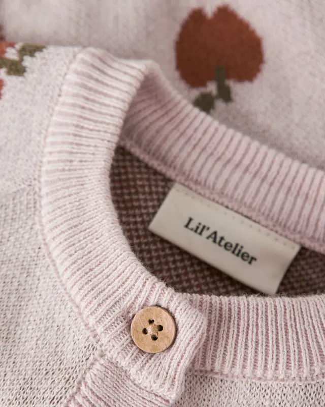 Ζακέτα πλεκτή Lil'Atelier με τύπωμα 3