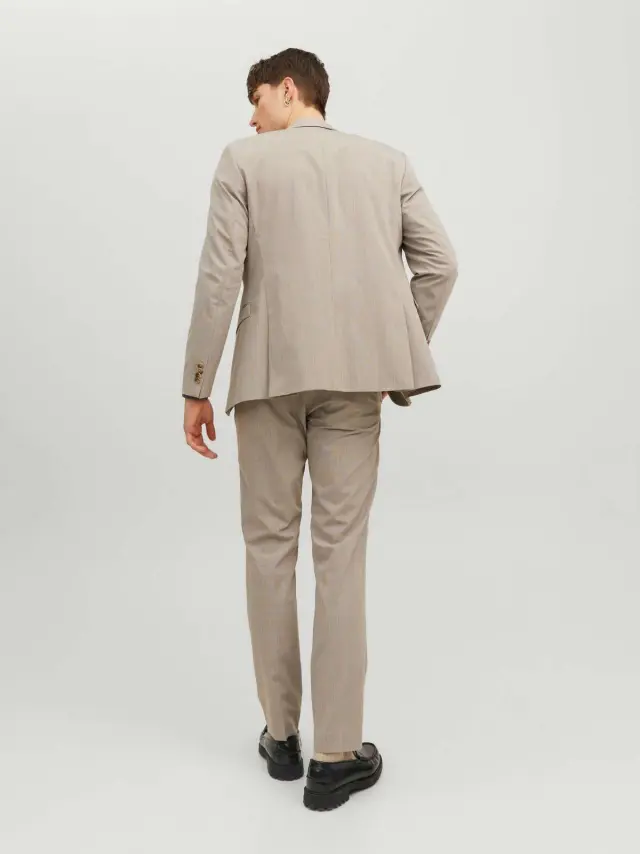 JPRSOLARIS CHECK BLAZER SN White Pepper 2