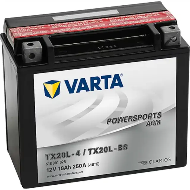 Μπαταρία Μοτοσυκλέτας VARTA TX20L-BS 12V 18Ah
