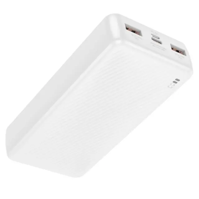 Borofone Power Bank 20000mAh με 2 Θύρες USB-Α Άσπρο BJ56A 2