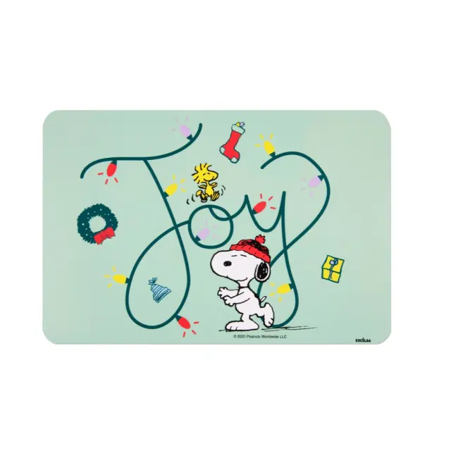 Excelsa Σετ 6 Χριστουγεννιάτικα Σουπλά: Peanuts Shiny & Bright 2