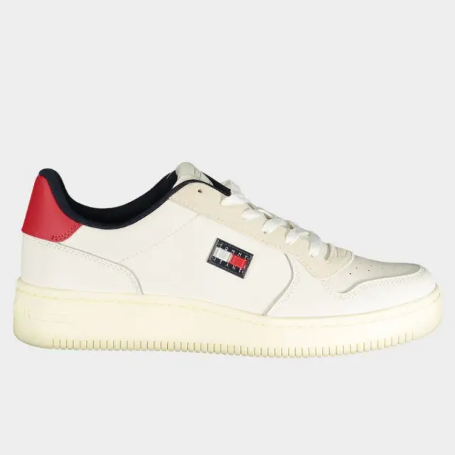 Tommy Hilfiger - Ανδρικά Sneakers Tjm Retro Basket EM0EM01681-YBL Λευκό/Κόκκινο - 46