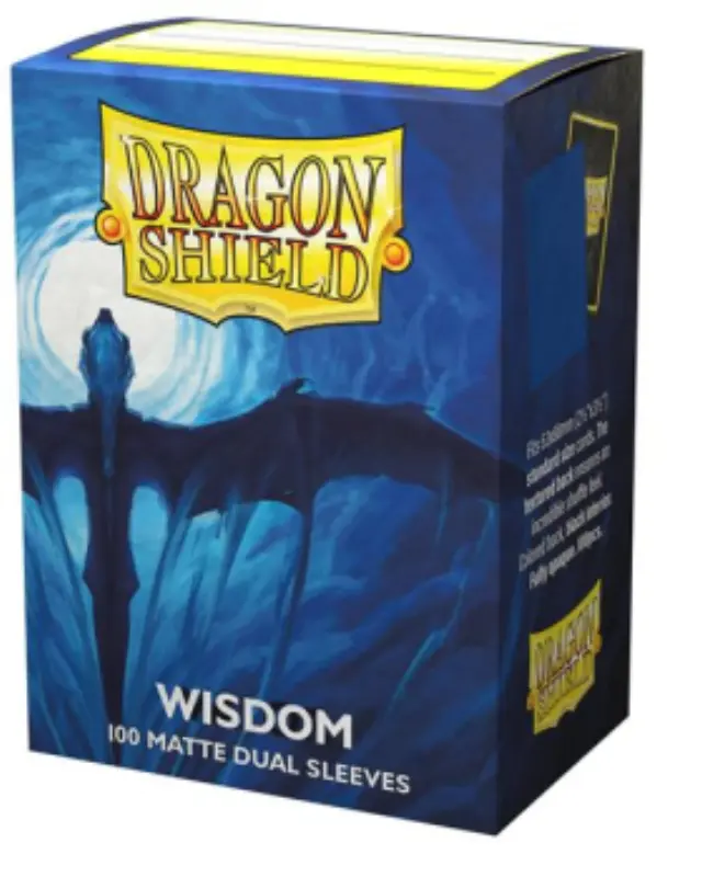 Dragon Shield Standard size Matte Dual Sleeves - Wisdom (100 Sleeves)