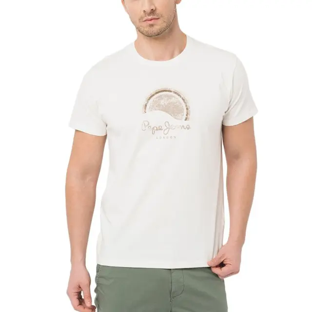 PEPE JEANS DORIAN-ΜΠΛΟΥΖΑ ΑΝΔΡΙΚΗ OFF WHITE