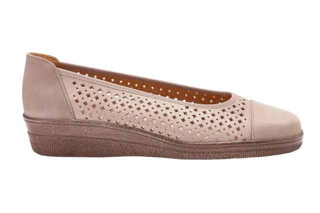 Gabor Μπαλαρίνες Γυναικείο δέρμα Nubuck Μπεζ GAB/26401 33-VISONE - 42,5 3