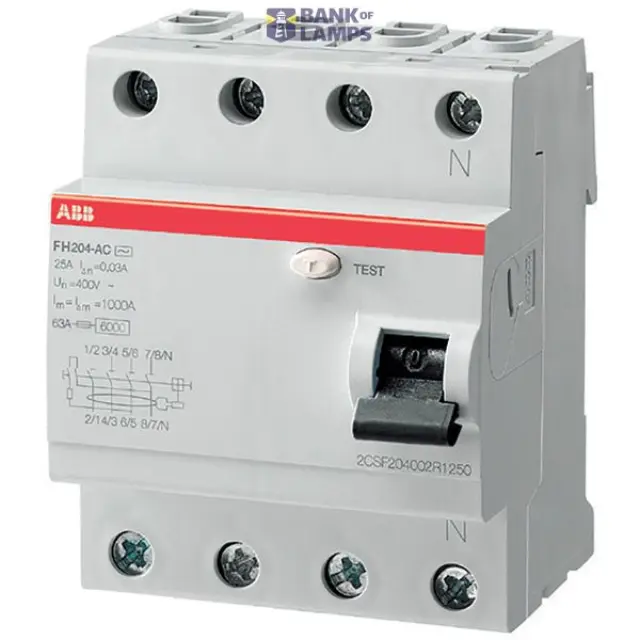 FH204 A-63/0.03 Residual Current Circuit Breaker 4P A type 30 mA