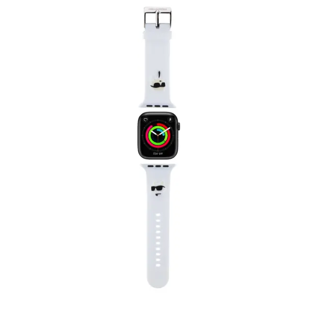 Karl Lagerfeld Karl and Choupette Head NFT Watch Strap for Apple Watch 38/40/41 White 2