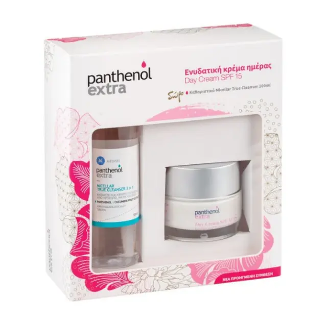PANTHENOL EXTRA Set Ενυδατική Κρέμα Ημέρας SPF15 50ml & Δώρο Micellar True Cleanser 100ml