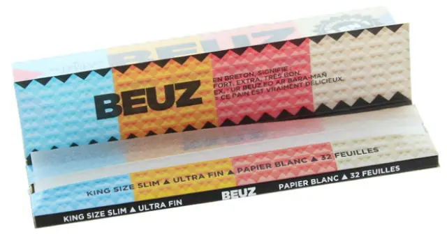 Beuz Χαρτάκια King Size Slim με Τζιβάνα 32φ. 3