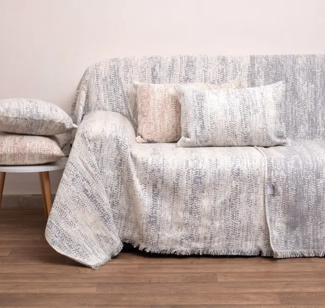 Ριχτάρι Πολυθρόνας 180x150 Anna Riska 1452 Grey 100% Chenille