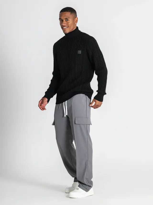 Gianni Kavanagh Ανδρικό CORE Πλεκτό Ζιβάγκο – Black - XL 2