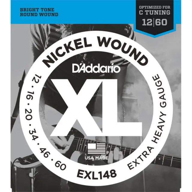 D'Addario EXL148 Χορδές Ηλεκτρικής Κιθάρας 12-60 (C Tuning)