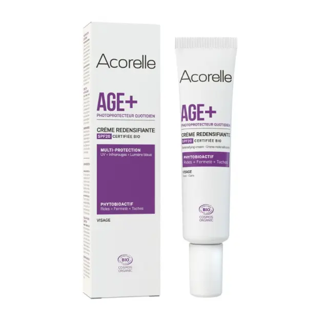 Acorelle Certified Organic Age+ Redensifying Cream SPF20 - Bιολογική Αντιγηραντική, Ενυδατική Κρέμα Προσώπου, 40ml