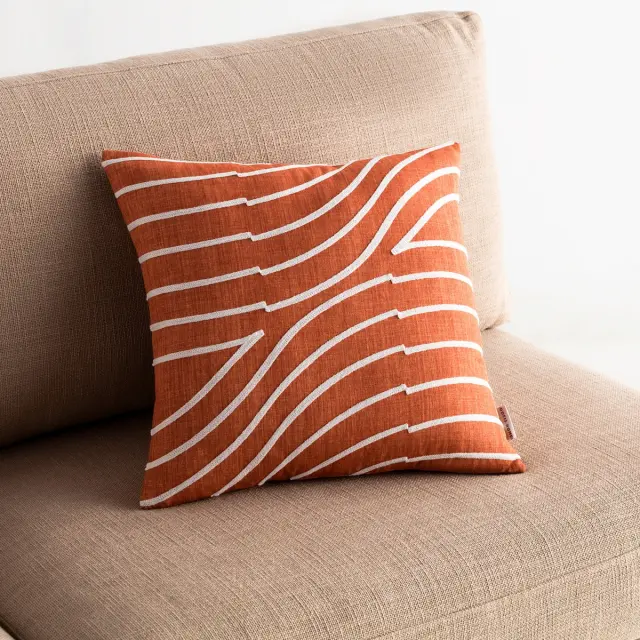 Μαξιλαροθήκη 43x43 GOFIS HOME Amon Tan Brown