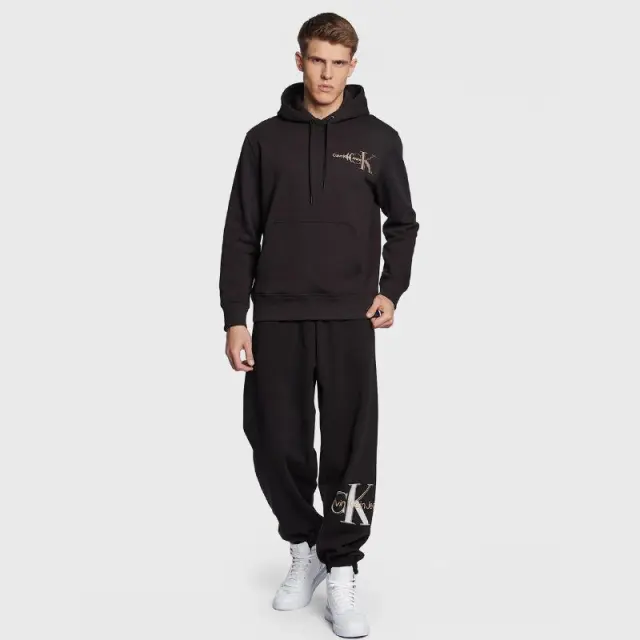 Calvin Klein - Ανδρικό Φούτερ Hoodie Regular Fit J30J322524-BEH Μαύρο - XL 3